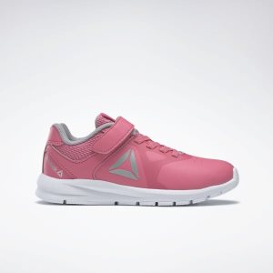 Reebok Rush Runner Laufschuhe Kinder - Rosa/Grau/Silber Metal - DE 842-VUW